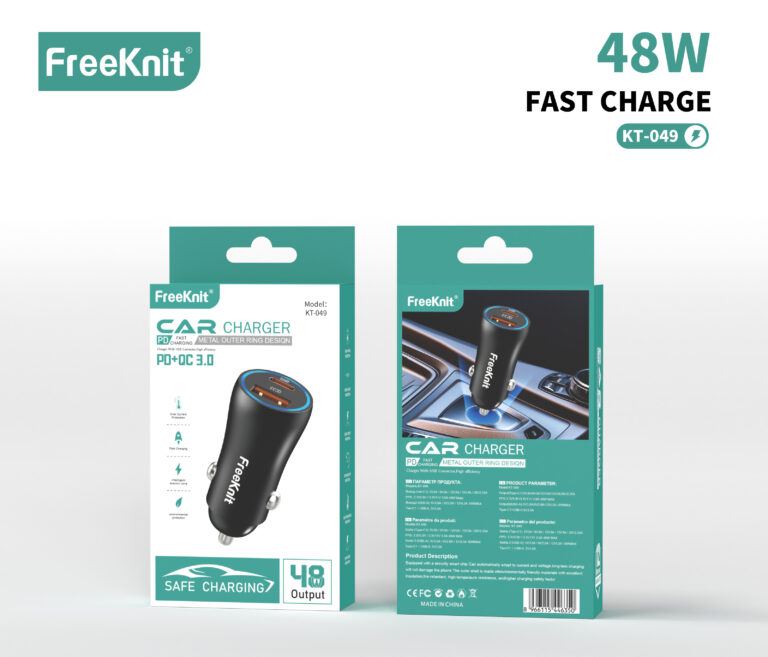 Автомобильное зарядное устройство FreeKnit KT-049 48W