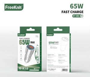 Автомобильное зарядное устройство FreeKnit KT-081 65W