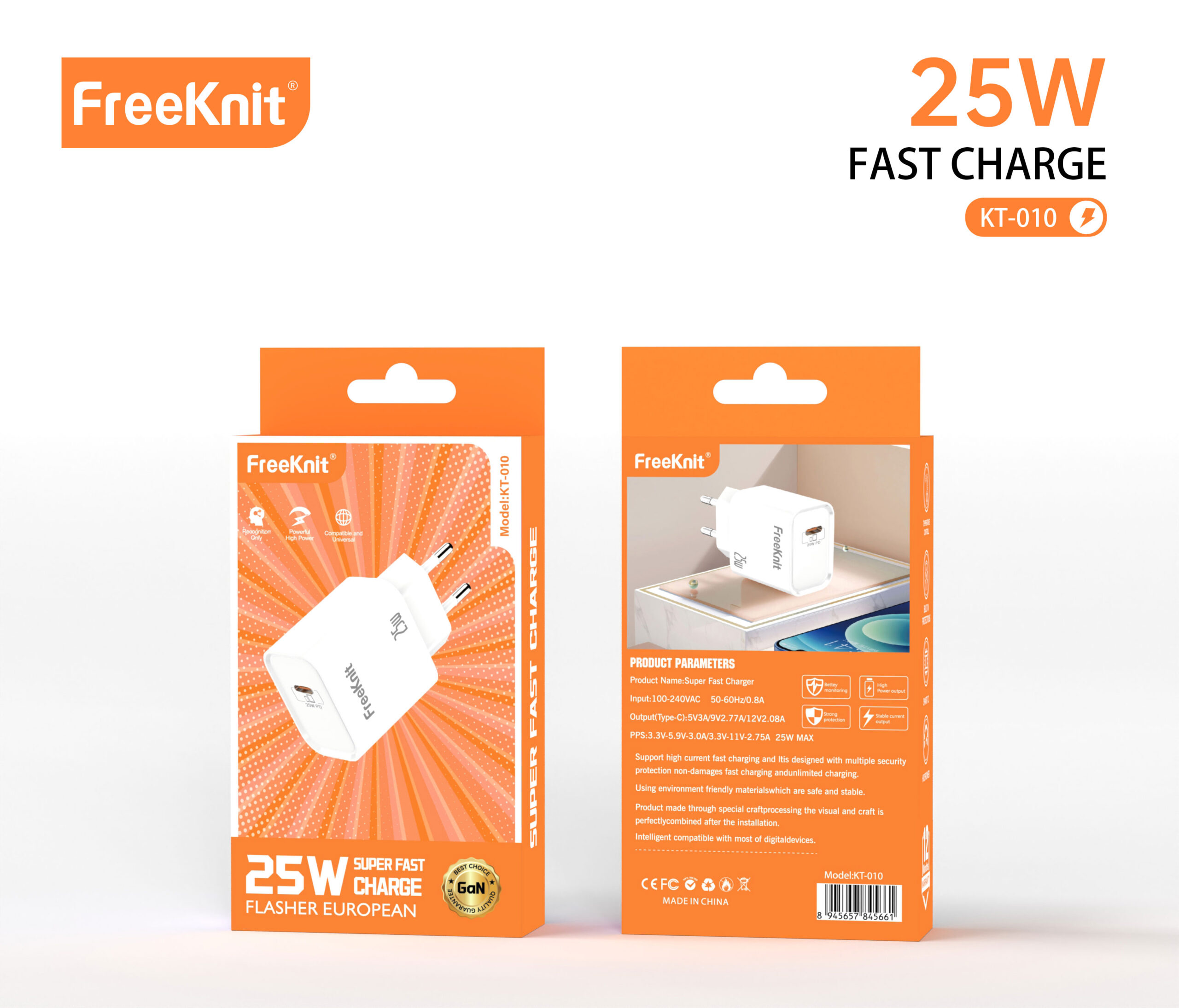 Зарядное устройство FreeKnit KT-010 25W Зарядное устройство FreeKnit KT-010 25W