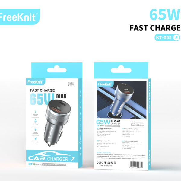Автомобильное зарядное устройство FreeKnit KT-055 65W