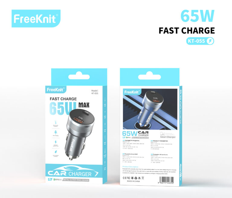 Автомобильное зарядное устройство FreeKnit KT-055 65W