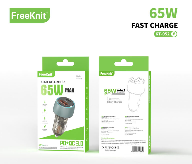 Автомобильное зарядное устройство FreeKnit KT-052 65W