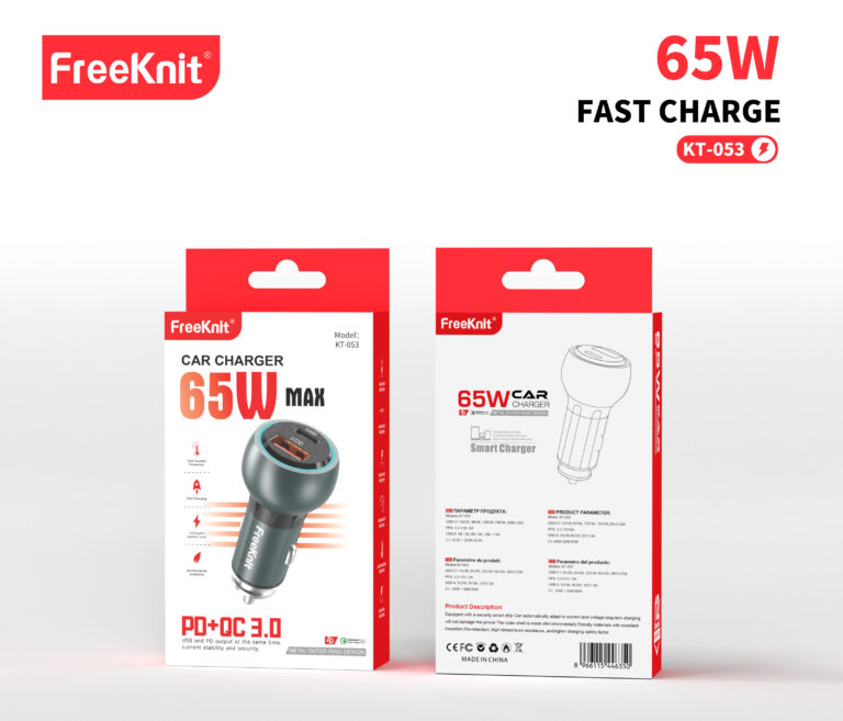 Автомобильное зарядное устройство FreeKnit KT-053 65W
